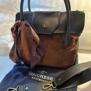 Lucchese Brown and Black Women's Bag